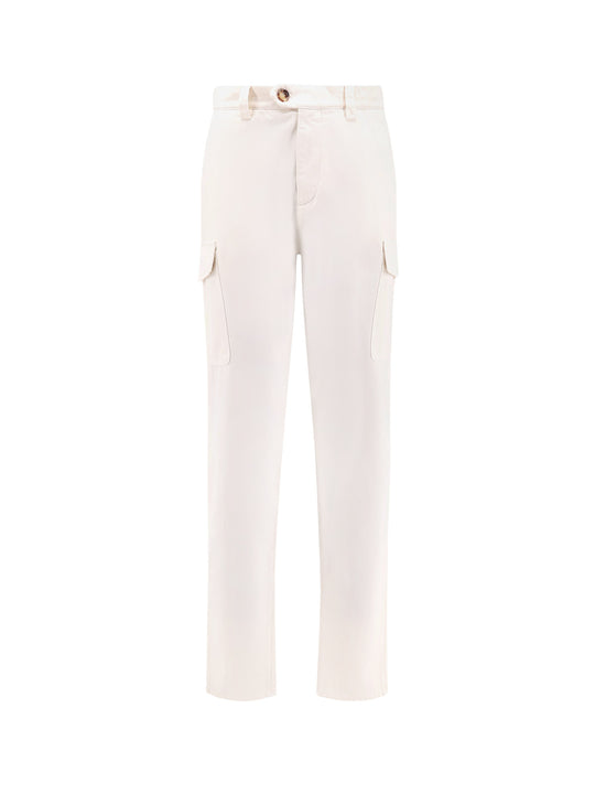 Cargo Cotton Trouser With Applied Pockets