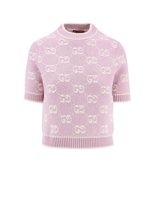 Gg Jacquard Bouclé Wool Sweater