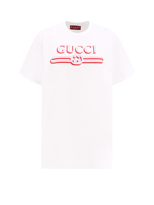 Cotton T-Shirt With Frontal Logo Print