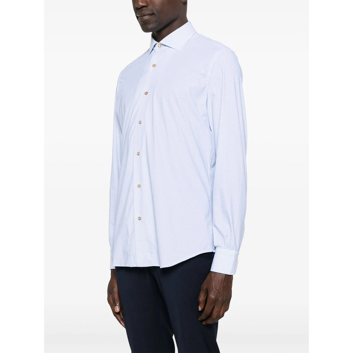 Mazzarelli Shirts - White, Blue | 4f7c29b38da288fc31312a857af6cb4372797283
