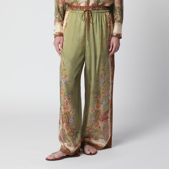 Indra Relaxed Trousers With Floral Print