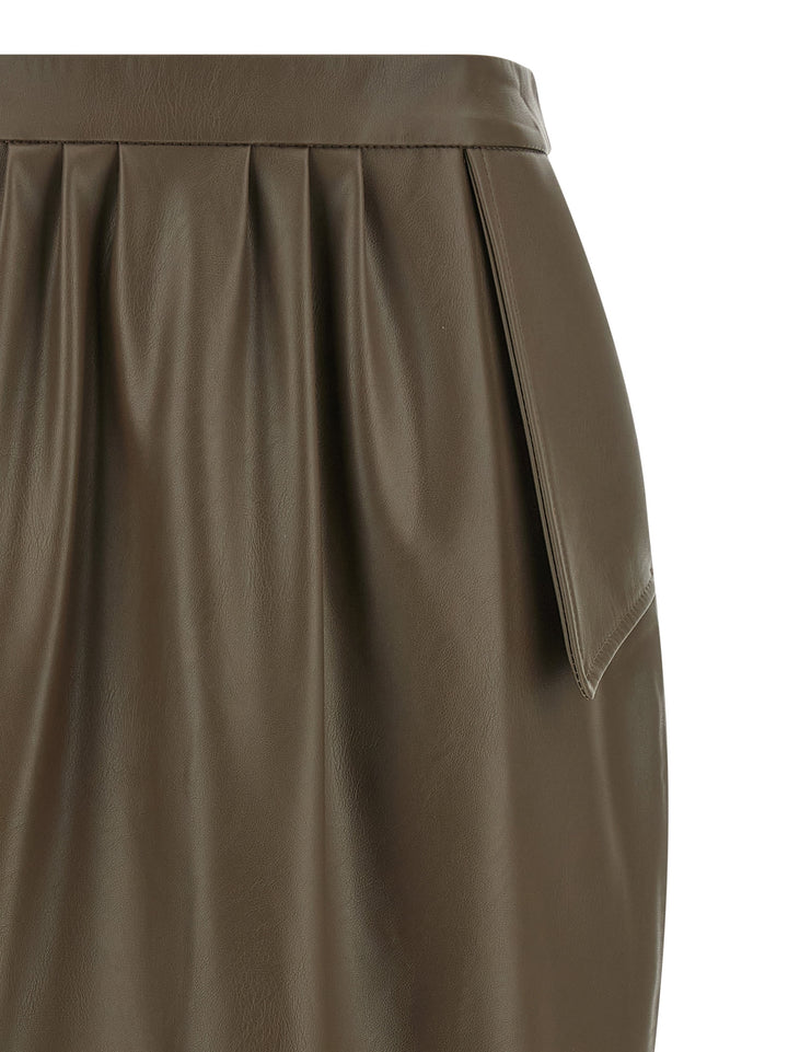 Stella Mccartney High Waist Skirt Skirts - Brown | 43ddd5f70a957c01d6b5014f53dc2ea2486d5a28