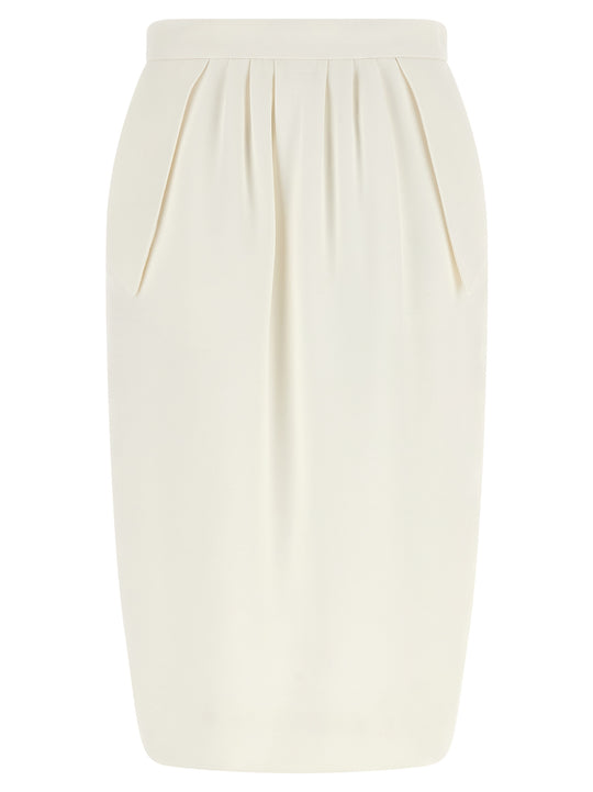 High Waist Skirt Skirts White