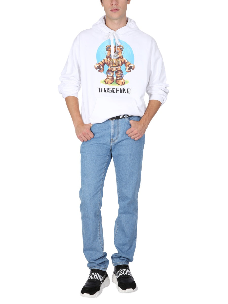 Moschino Sweatshirts - White | Wanan Luxury