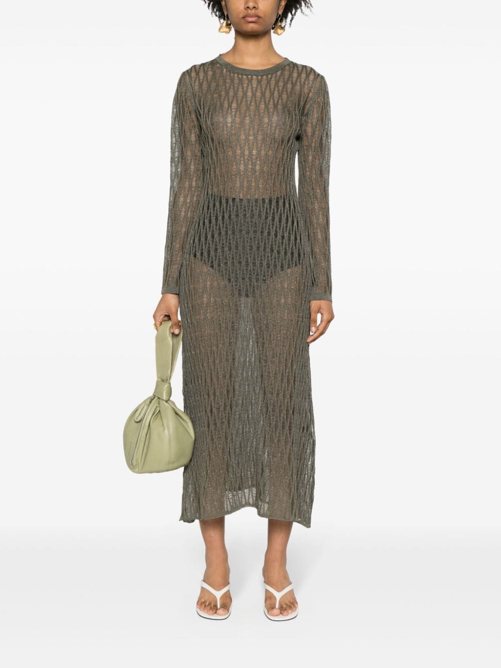 Federica Tosi Long dresses - Green | 65845f87a6ecf1dd580547ccecbbc0a9da56db61