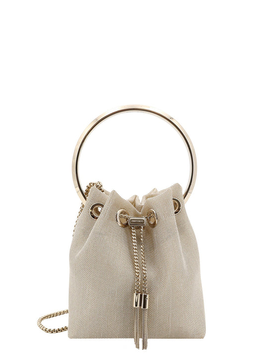 Mesh Bucket Bag With Metal Handle