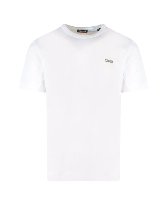 Basic T-Shirt With Logo Embroidery