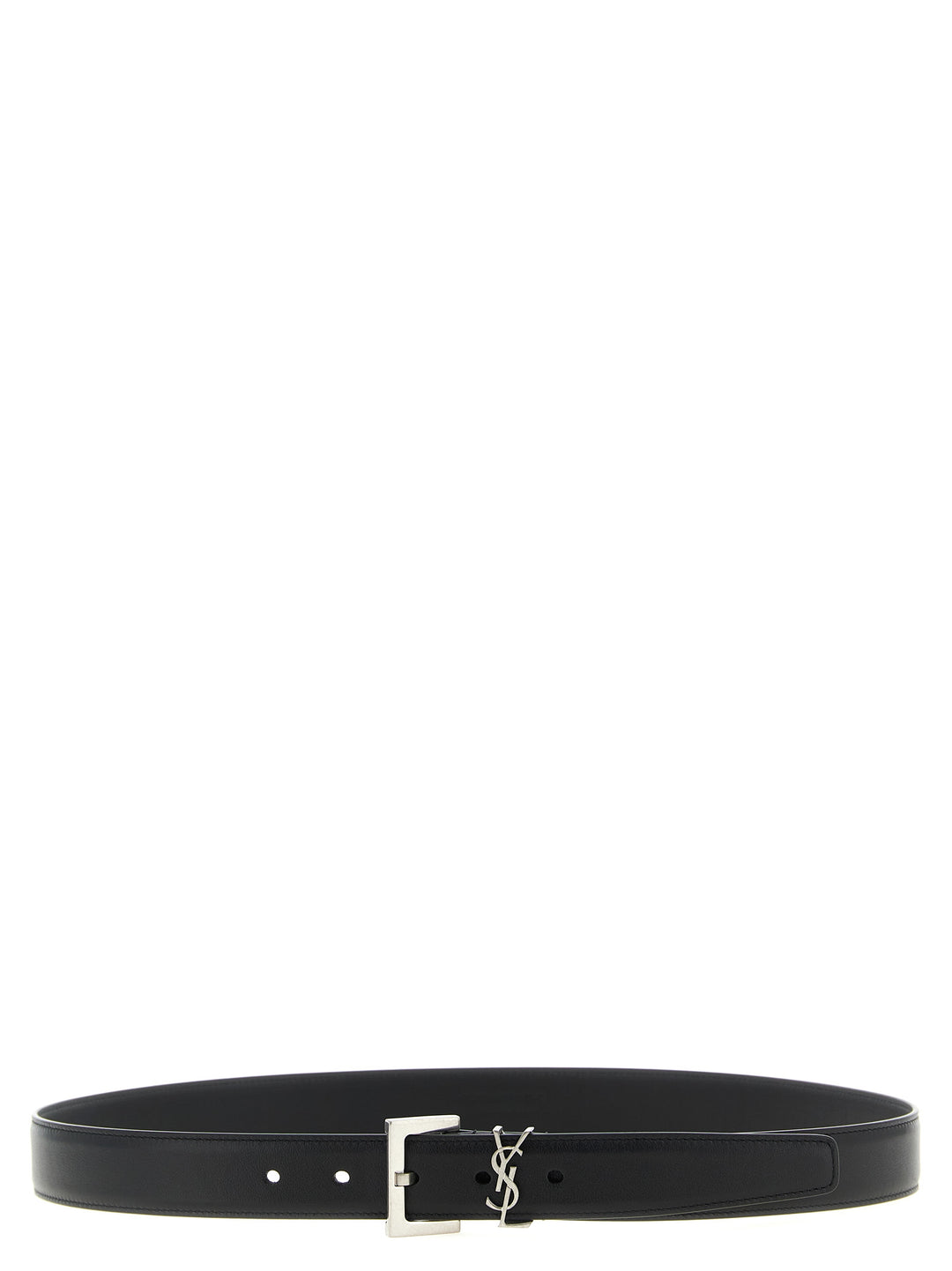 Saint Laurent Monogram Belts - Black | c846ba1536544920808dbc4bdbc56255eb12f52f