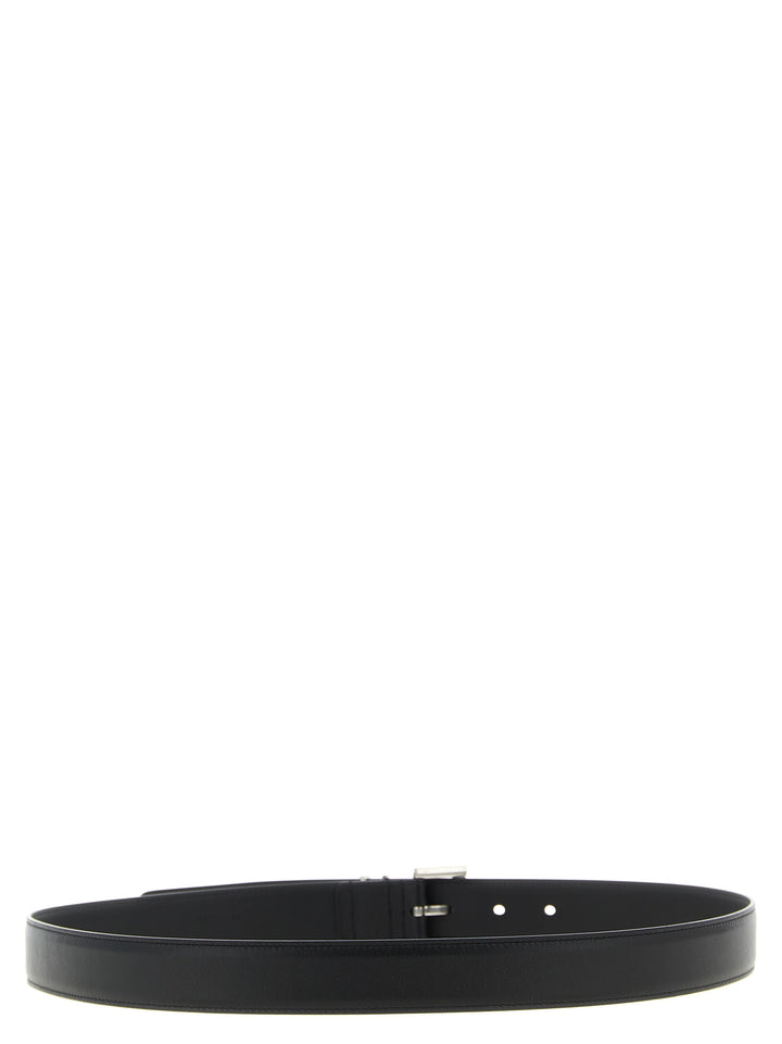Saint Laurent Monogram Belts - Black | b4a38eb666423cc56dea35657451f6ab622424c4
