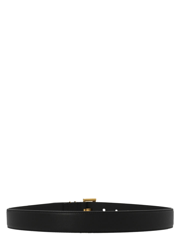 Saint Laurent Cassandre Belts - Black | 1b012fd9746383c7ee78b89c821c55f06ffa3db9