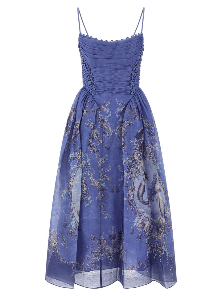 Zimmermann Rebellion Mermaid Picnic Dresses - Blue | 300054c09a6e275fe76c09295c8db936b47046ca