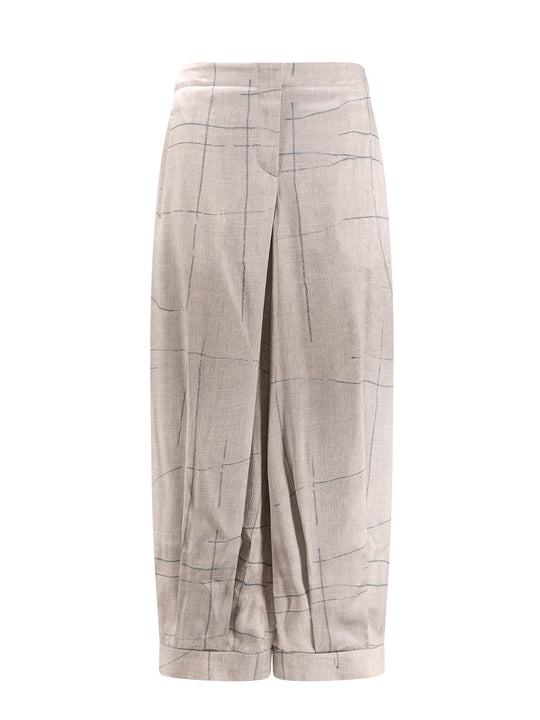 Printed Silk Trouser