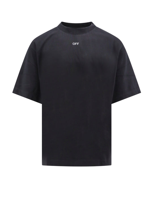 Cotton T-Shirt With Frontal 'Off' Print