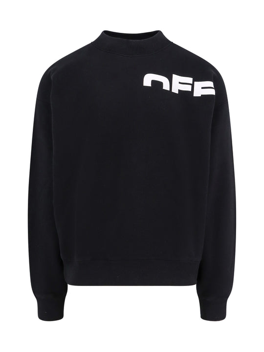 Cotton Sweatshirt With Printed Logo On The Front