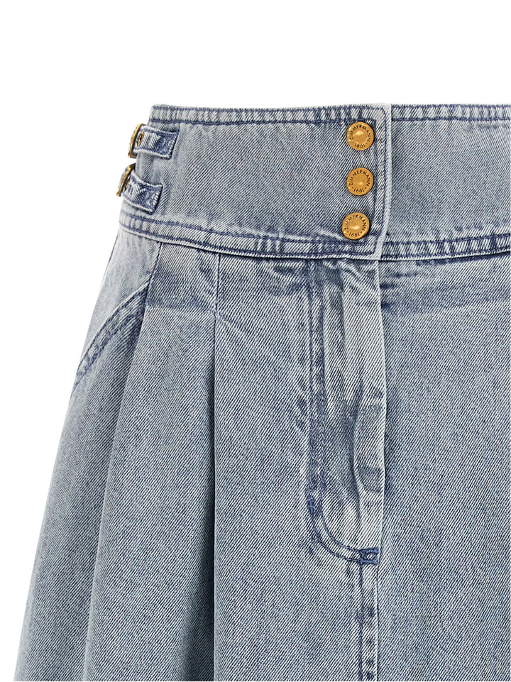 Zimmermann Denim Skirt Skirts - Light Blue | 14cc207eebde9f8f8d52ada27b8b10d8c806f578