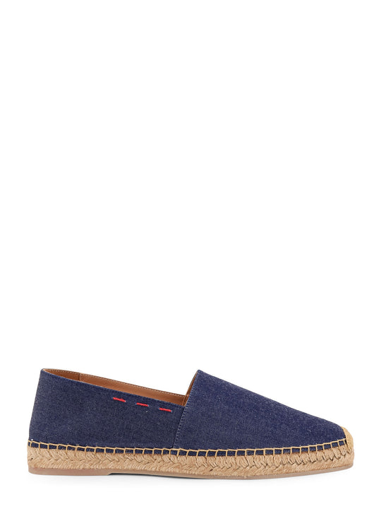 Denim Espadrillas With Lateral Stitching