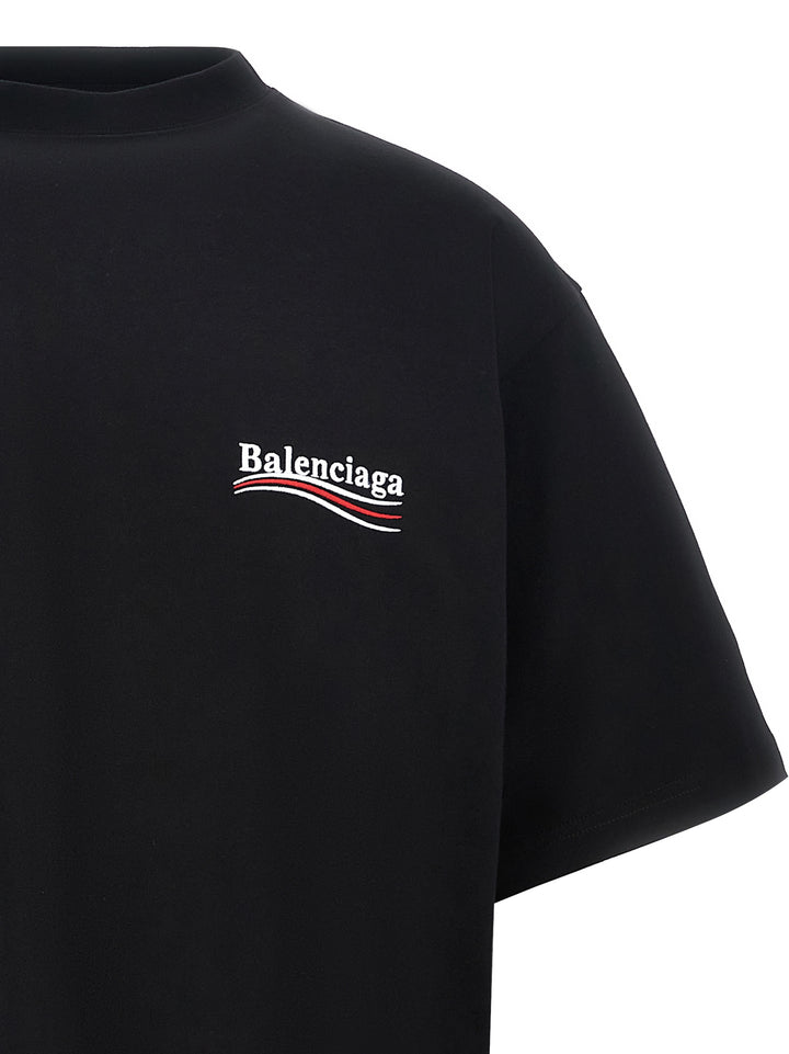 Balenciaga Political Campaign T-shirt - White/Black | 58af54abb354a67799be61c67660fd5659434ac6