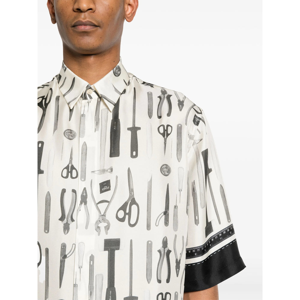 Fendi Shirts - Neutral, Black | f1364bda15e86366ea2078c928261557256b9d51