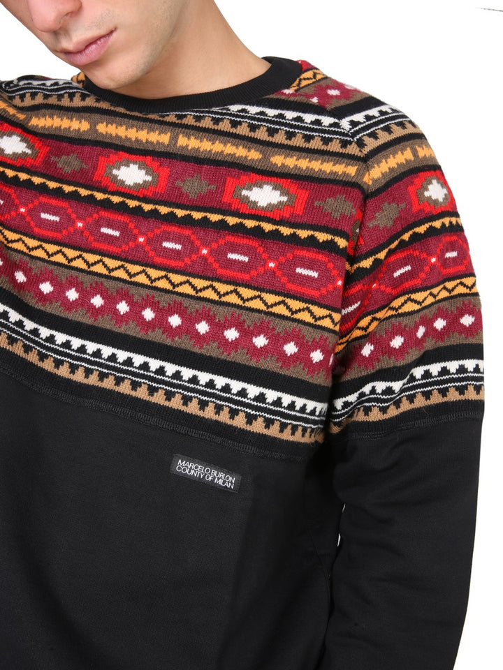 Marcelo Burlon Sweaters - Black | 2def6bca693e6410964175ac1d178a143020a4ae