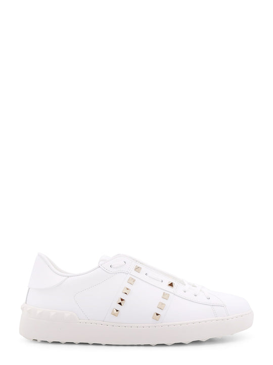 Rockstud Untitled Valentino Garavani Leather Sneakers