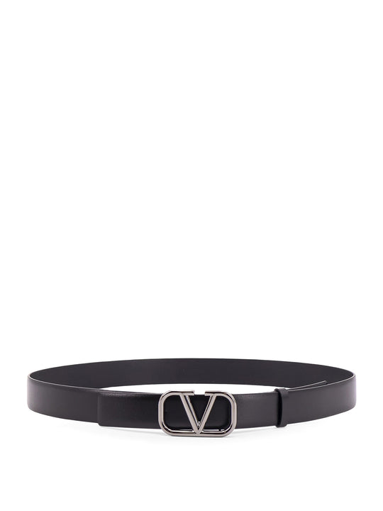 Valentino Garavani Vlogo Signature Leather Belt