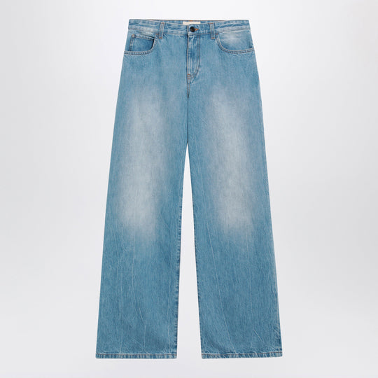 Eglitta Cotton Denim Jeans In Blue