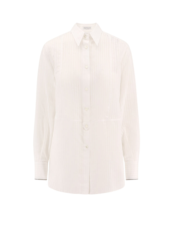 Brunello Cucinelli Shirts - Light and natural | 7571b21c44459da9555dd9339ac348f0060fd969