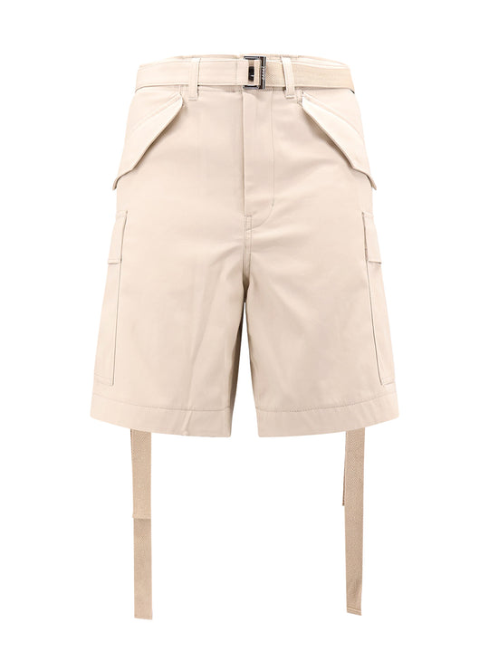 Cotton Bermuda Shorts With Cupro Lining
