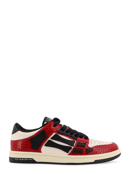 Snake Skel Top Low Leather Sneakers With Iconic Bones