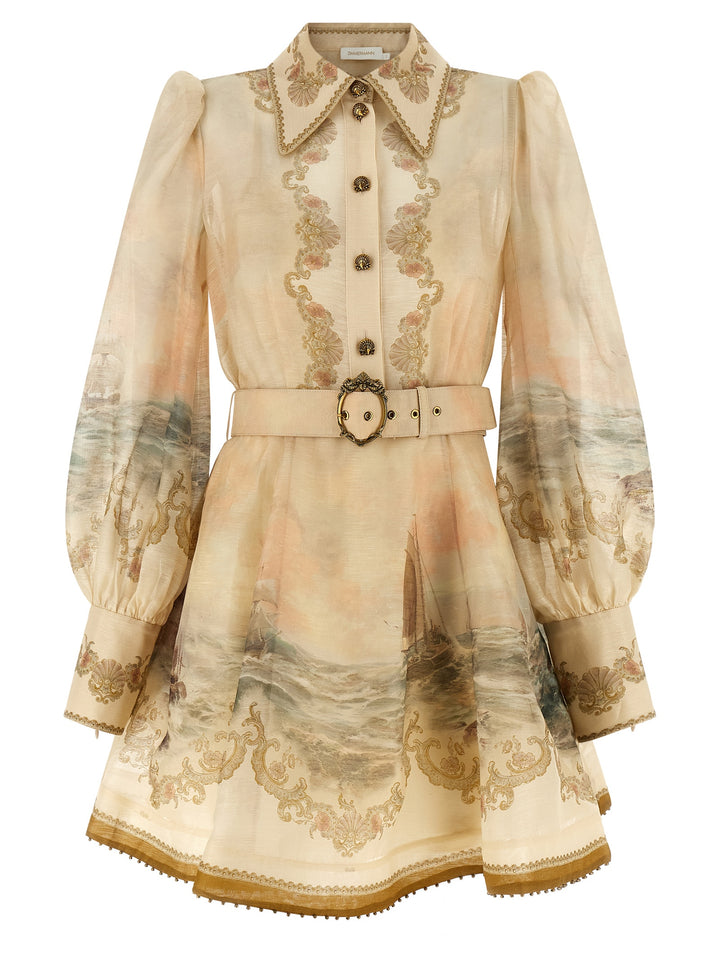 Zimmermann Rebellion Marine Dresses - Beige | d3c390f6ba985773106e24c627adb1f3d55324ff