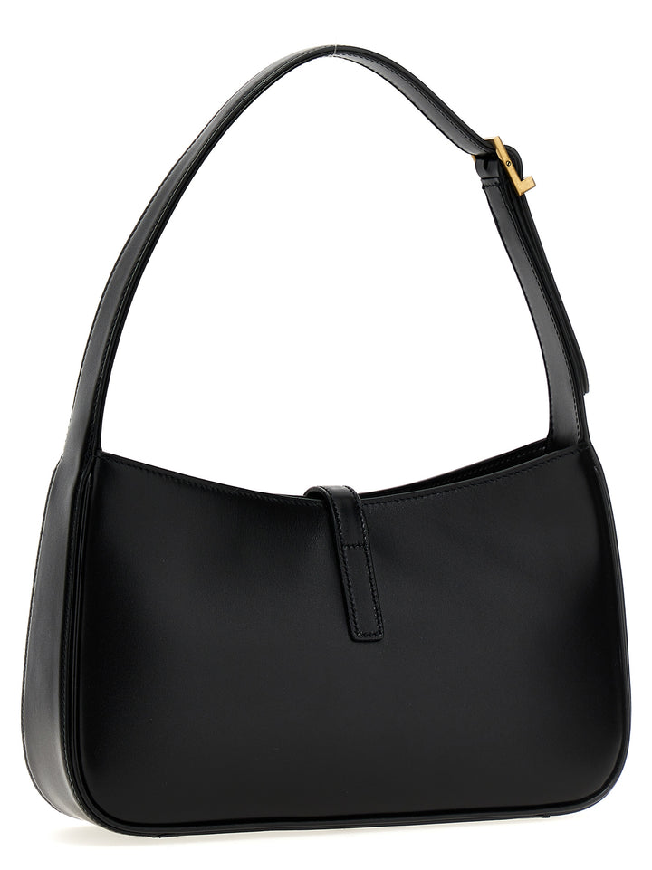 Saint Laurent Hobo Le 5 À 7 Shoulder Bags - Black | 48ce31069a6e23bc6685e92af2421fcb32905afd
