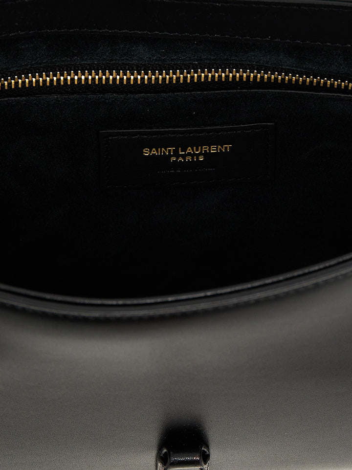 Saint Laurent Hobo Le 5 À 7 Shoulder Bags - Black | f86e615a13d7c97b5bed8c67d00486092d2ef75f
