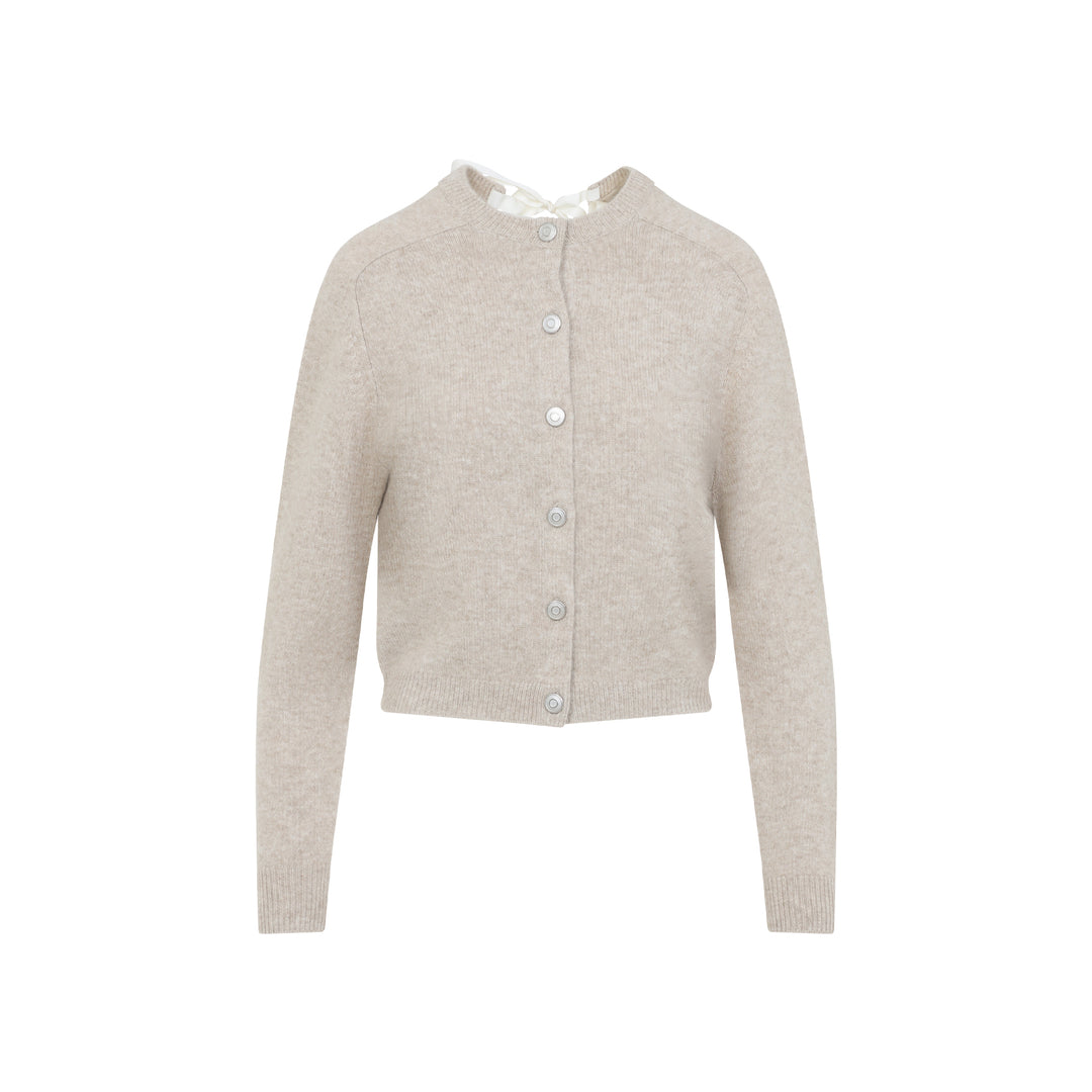 Carven Cardigan - Nude & Neutrals | bbe074d4828ed7309d901e4f4bd2fb75aed7a167