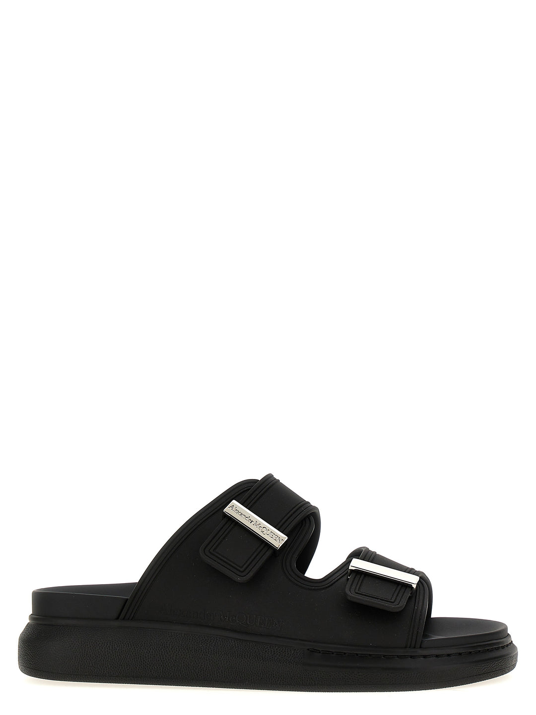Mcqueen Rubber Sandals - Black | cdc69d6b97b74a474b8495046d47be333fbed850