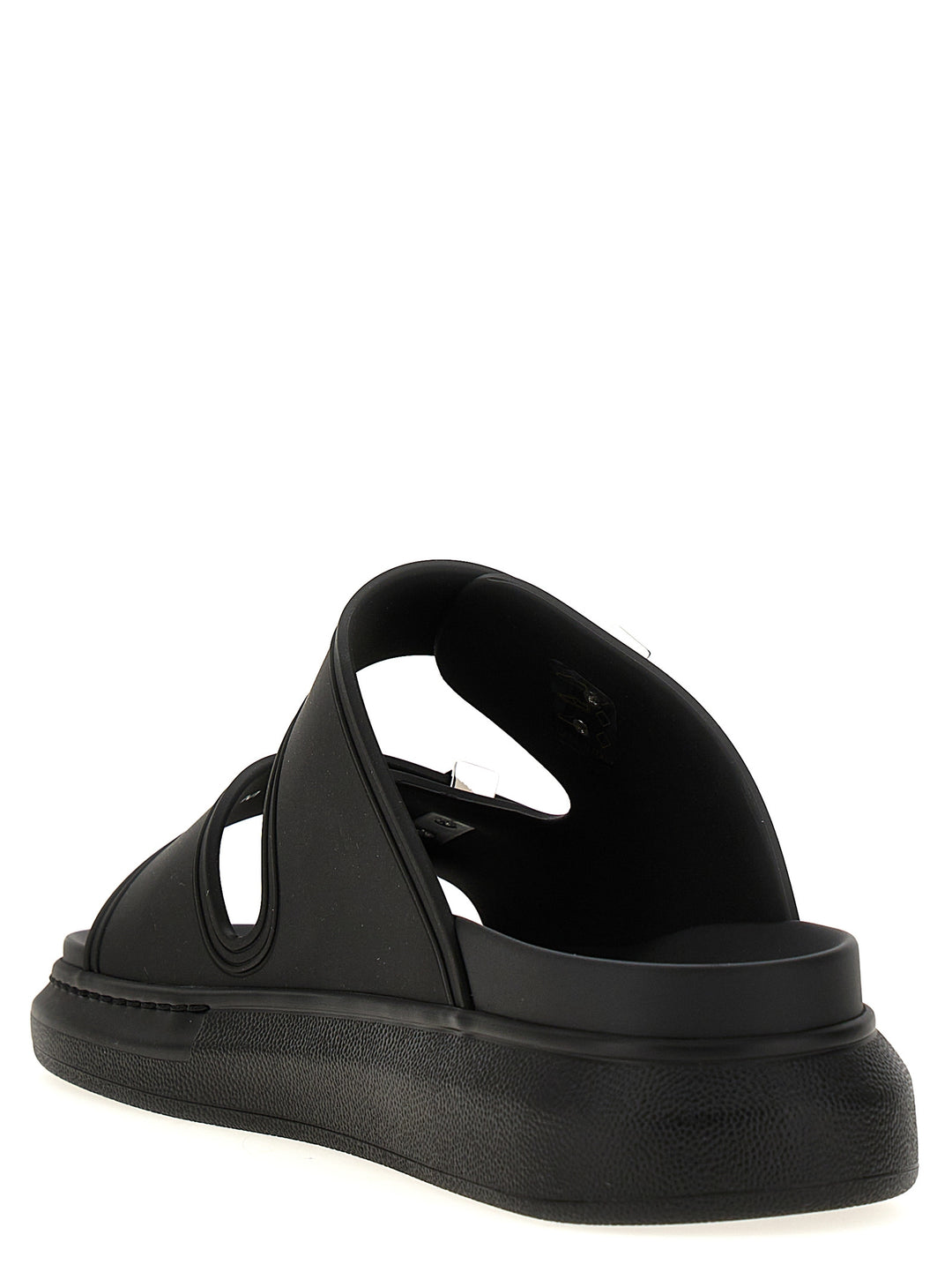 Mcqueen Rubber Sandals - Black | 36d536687f7c1962e81e53db9d638ce470bf2594
