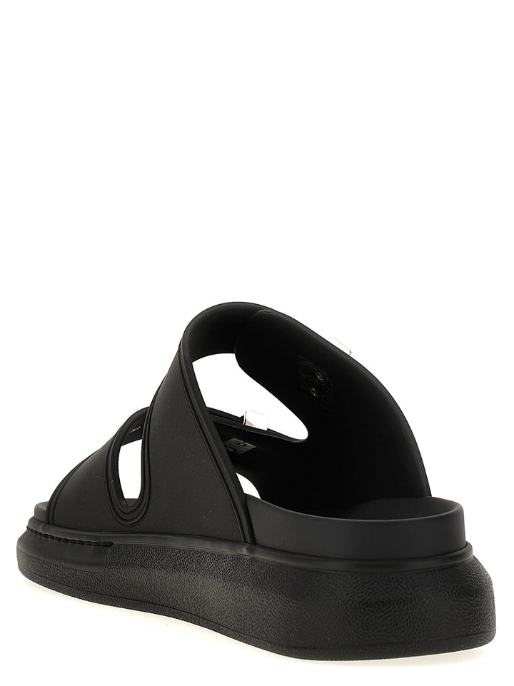 Mcqueen Rubber Sandals - Black | 36d536687f7c1962e81e53db9d638ce470bf2594