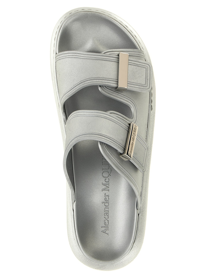 Mcqueen Hybrid Sandals - Silver | b8580421be1945b4e8516deed6c84e5570e2035f