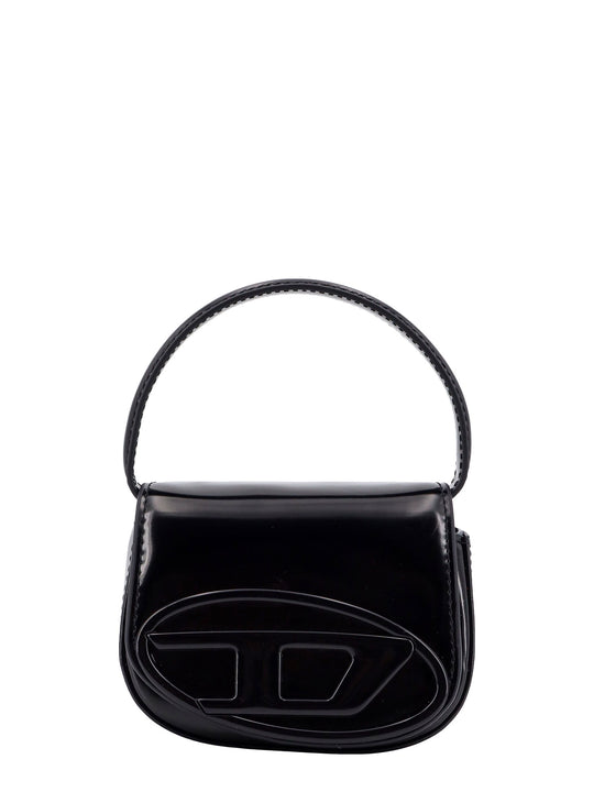 Leather Handbag With Frontal Monogram