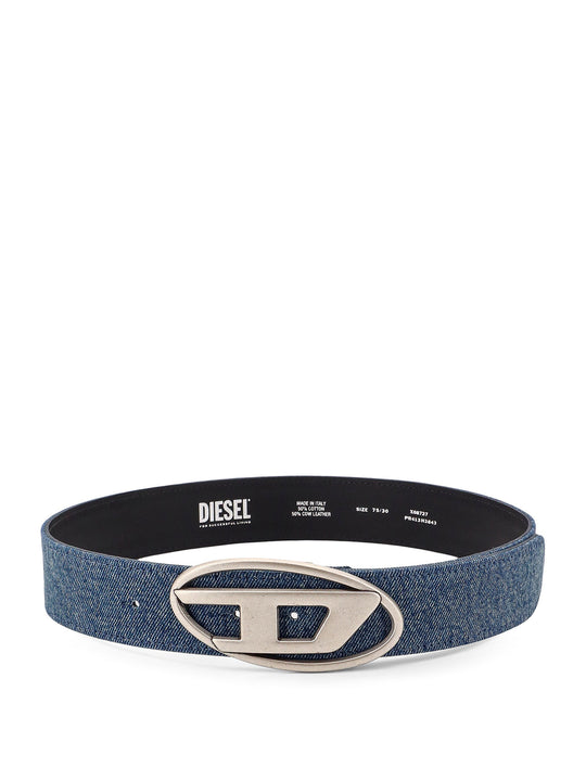 Denim Belt With Logo