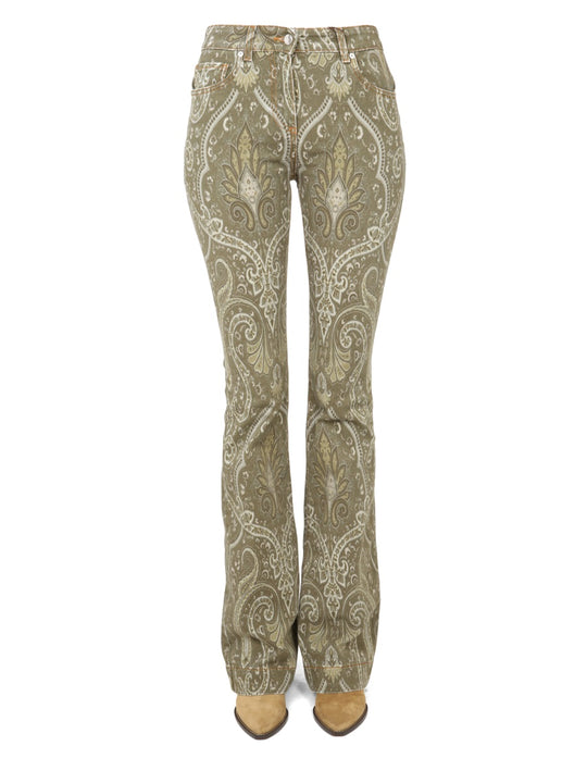 Paisley Print Jeans