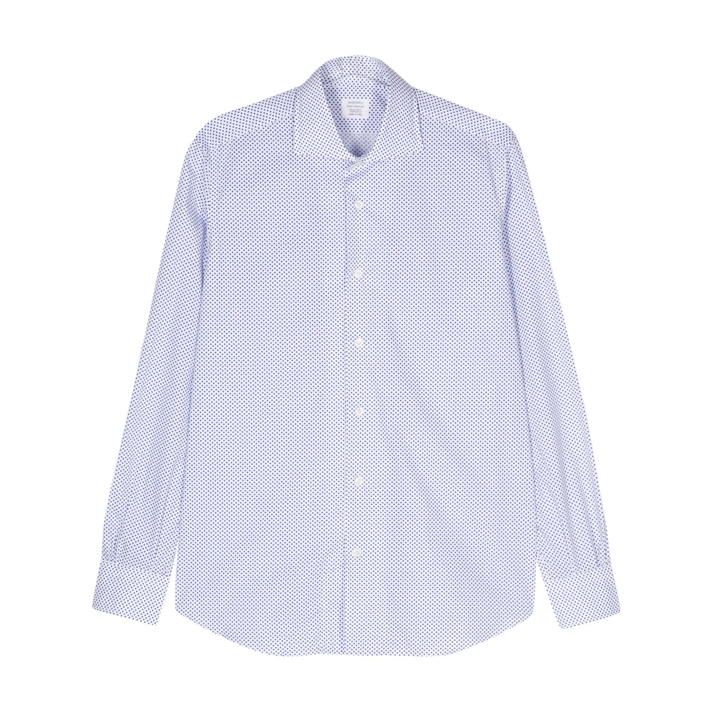 Mazzarelli Shirts - White, Blue | 0b91e6f574bd1f3f3b3a919efc22bae4bdc8f547