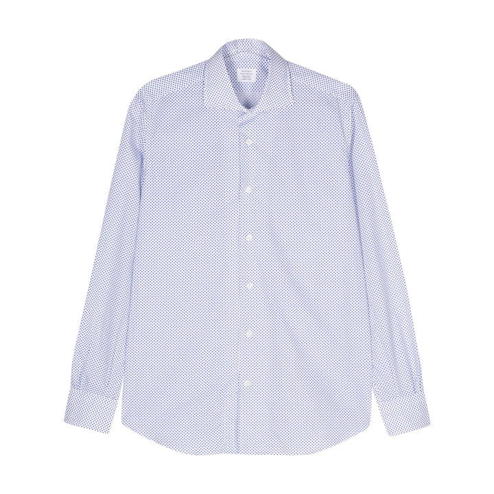 Mazzarelli Shirts - White, Blue | 0b91e6f574bd1f3f3b3a919efc22bae4bdc8f547