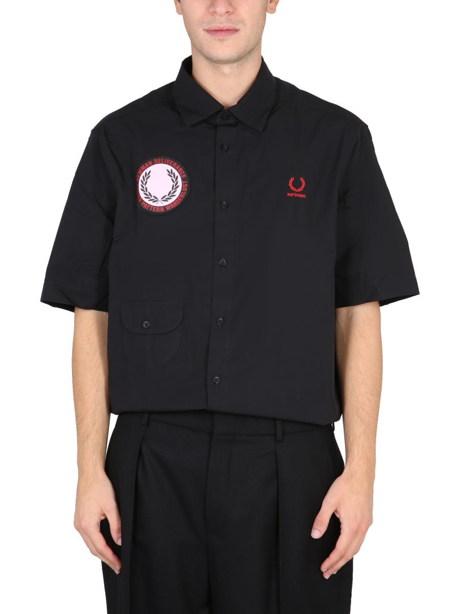 Fred Perry x Raf Simons Shirts - Black | Wanan Luxury