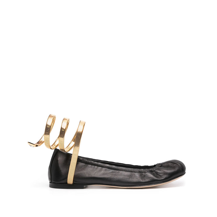 René Caovilla Shoes - Black, Gold | c790d5a21b7a55ac648dedf56db7c07aa604e31e