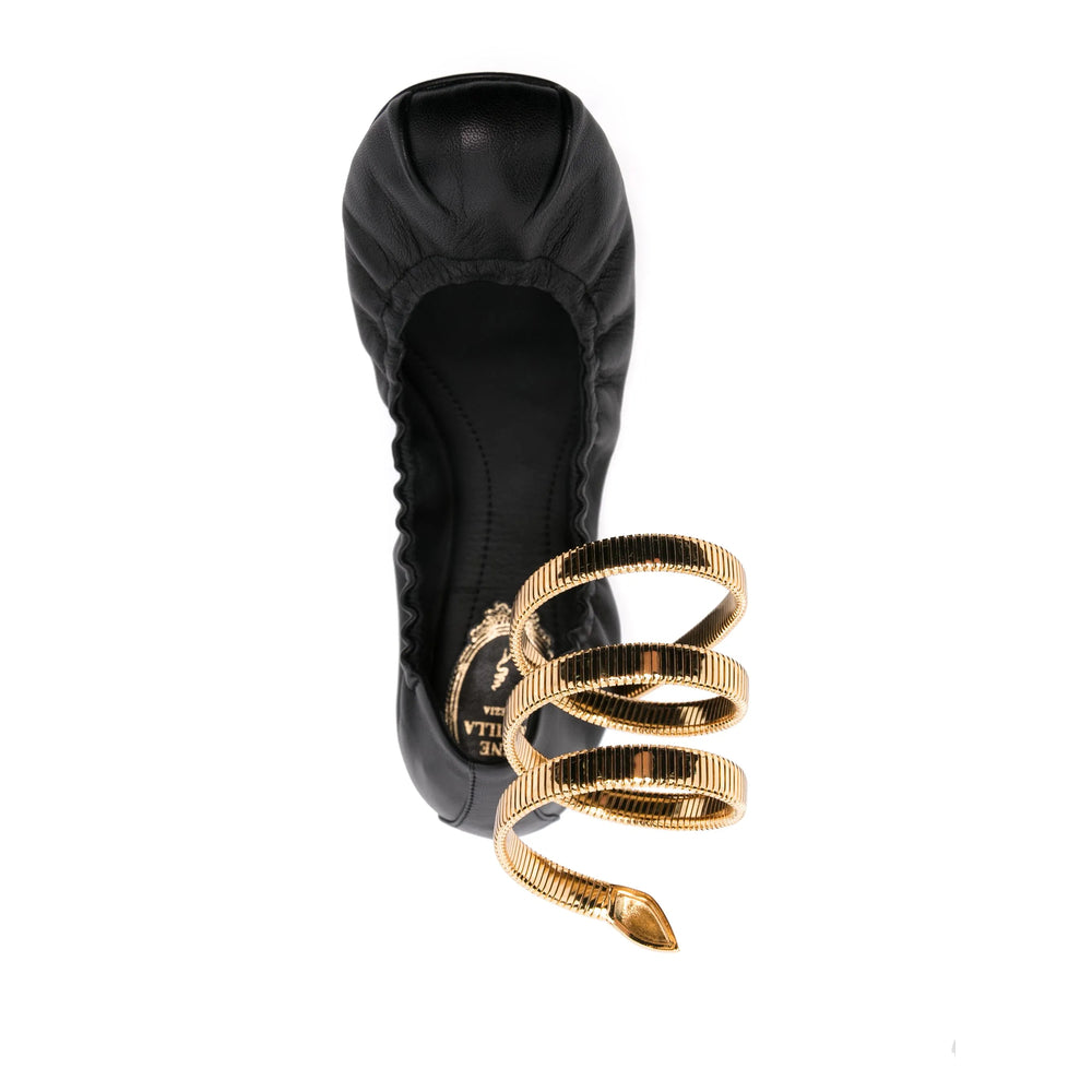 René Caovilla Shoes - Black, Gold | a03264b4a06a520ab571c4a3b0b40423a005318e
