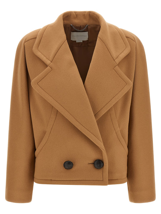 Double-Breasted Coat Coats And Trench Coats Beige