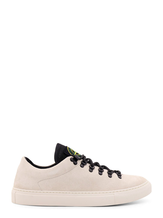 Suede Sneakers With Iconic Logo Tag