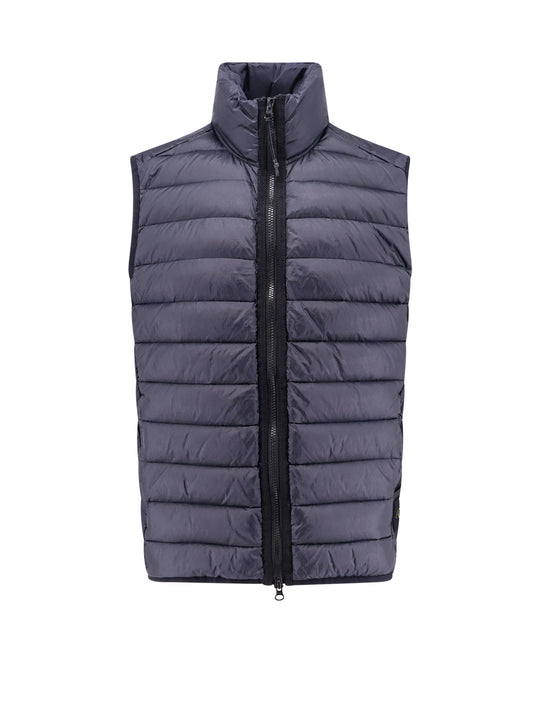 Loom Woven Chambers Nylon Down-Tc Sleeveless Jacket