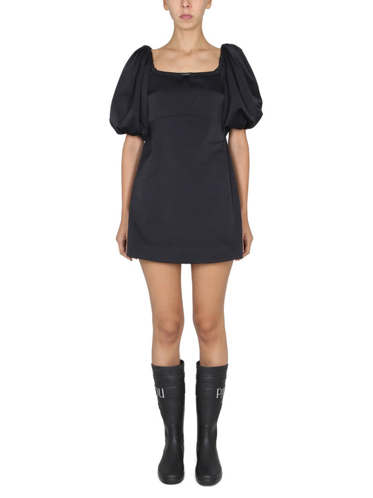 Mini Dress With Balloon Sleeves