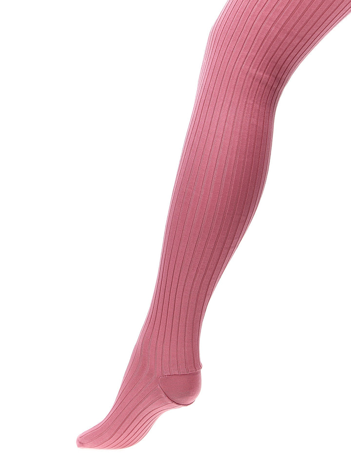 Prada Ribbed Tights Socks - Pink | 22808f51d5948cb7b99fb7456dc9d932c629d1cd